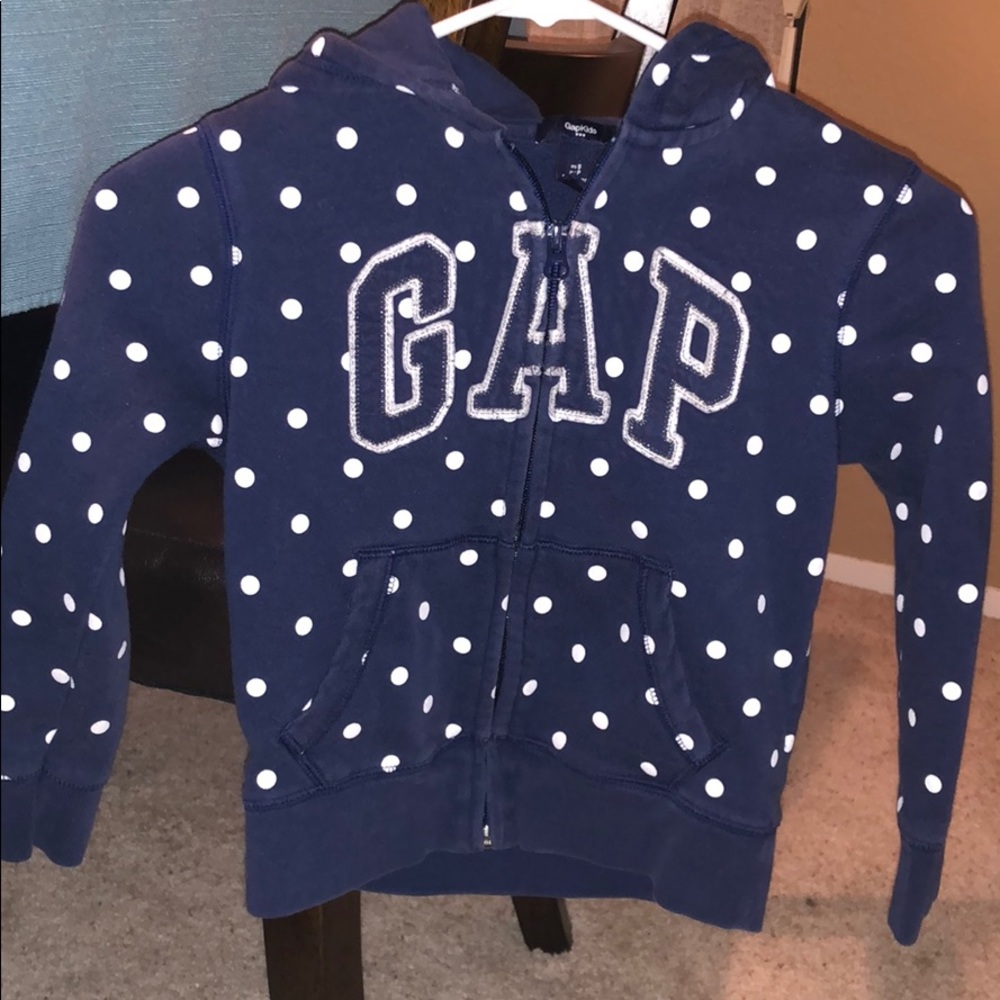 Blue fleece zip up jacket #85